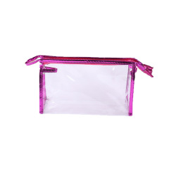 Sac cosmétique transparent sac de lavage grande capacité PVC sac de rangement portable étanche sac de rangement de voyage peut être logo personnalisé
