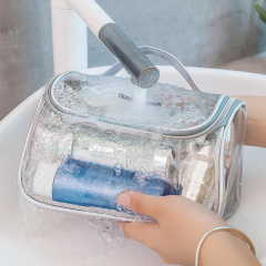 Transparente Kosmetiktasche Damen einfache wasserdichte große Kapazität Fitness Waschtasche Badetasche Reise tragbare Aufbewahrungstasche