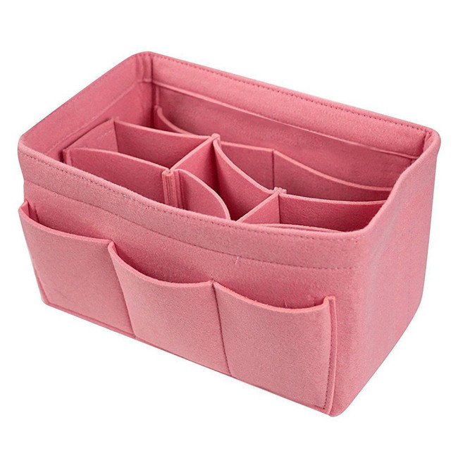 New felt bag middle bag large capacity multi-functional storage cosmetic bag finishing bag Wash Bag Travel Cosmetic Bag