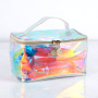 Clear Laser Plastic PVC Transparent cosmetic bag