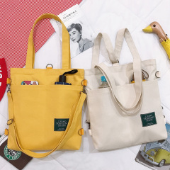 Ins sac en toile à bandoulière unique coréen pour femmes, littérature de mode et étudiants en art, sac à dos, sac de cours en gros