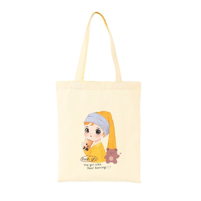 Spot cartoon Calico Bag creative advertising canvas bag customization portable shopping cotton bag customization