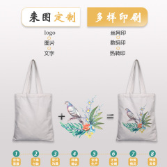 Fabricants sac en coton personnalisé étudiant portable sac en toile à bandoulière unique logo personnalisé grande quantité est préféré
