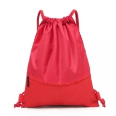 Sac à cordon en nylon polyester imperméable 420D/sac à dos à cordon en gros/sac à cordon personnalisé pour enfants promotionnels