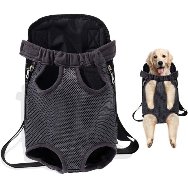 Sac à dos de voyage mains libres pour chien sac à dos pour animal de compagnie sans danger pour la marche, la randonnée, le vélo et la moto