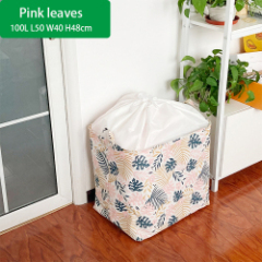 Домашний хлопок, лен, полиэтиленовое покрытие, водонепроницаемая пылезащитная сумка для хранения, складная сумка-органайзер для грязной одежды, сумка для хранения белья