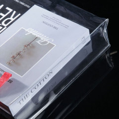 Bolsa de plástico transparente con láser Bolsa de regalo Bolsa de compras de PVC transparente