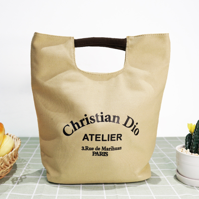 Новый дизайн, прочная, прочная, простая белая сумка стандартного размера, большая сумка из холщовой ткани из органического хлопка в стиле ретро с принтом логотипа