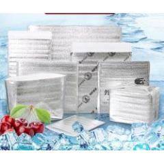 Bolsa de hielo frío desechable espesante de papel de aluminio forrado bolsa de aislamiento térmico para el envío de alimentos de mariscos / chocolate