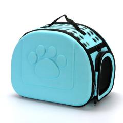 Pet Travel Carrier Soft-Sided Collapsible Portable EVA Cat Bag with Mesh Windows Porous Design