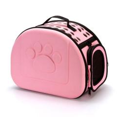 Pet Travel Carrier Soft-Sided Collapsible Portable EVA Cat Bag with Mesh Windows Porous Design