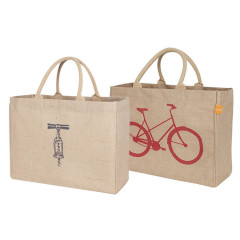 Geschenk benutzerdefinierte Logo Eco wiederverwendbare Stoff Tragetaschen Frauen Strandhandtasche laminierte Lebensmittel Werbung Shopping Handtaschen Jutetasche