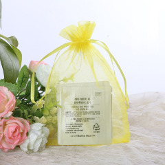 9x12 cm venta al por mayor promocional personalizado pequeño paquete de bolsa de malla de nailon con cordón bolsas de regalo de joyería de organza