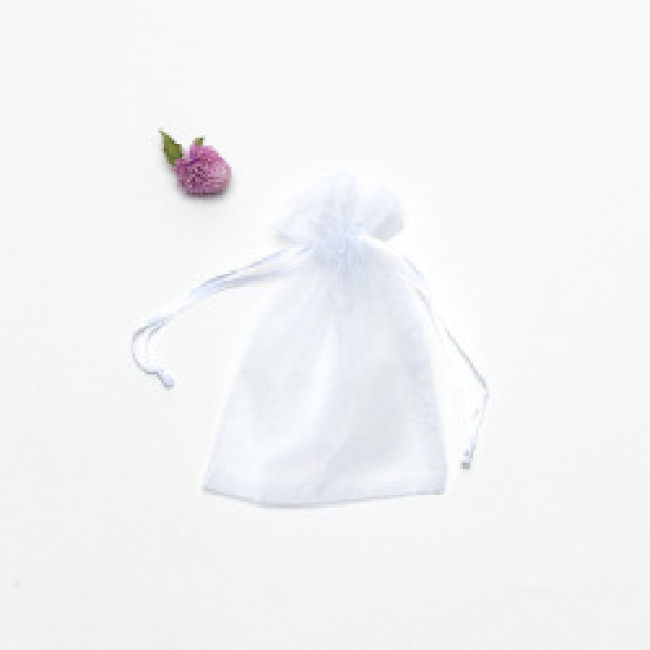 9x12 cm Wholesale Customized Promotional Small Drawstring Nylon Mesh Bag Package Organza Jewelry Gift Bags
