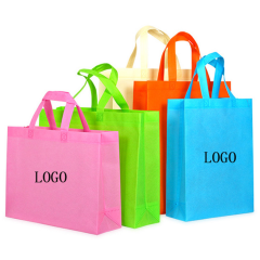 Нетканая сумка для покупок Многоразовая ламинированная нетканая сумка Оптовые красочные нетканые сумки на заказ, Дешевая складная сумка с буквами
