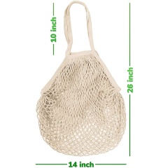 野菜とパッケージのための安い大きい再利用可能なオーガニックコットントートメッシュショッピングストリングネットバッグ