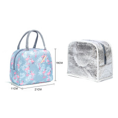 2020 isolierte Lunchpaket Thermische benutzerdefinierte Flamingos-Druck-Einkaufstaschen kühler Picknick-Lebensmittel-Lunchbox-Tasche