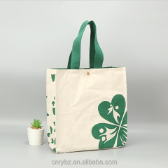 12oz дешевая индивидуальная сумка для покупок с логотипом Хлопковая холщовая сумка