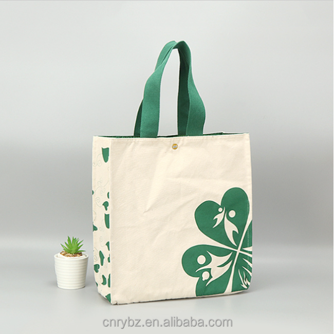 12oz Cheap Customized Logo tote shopping bag Cotton canvas bag