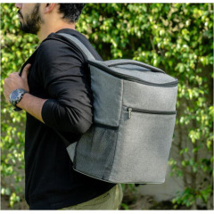 Рюкзак для пикника из алюминиевой фольги объемом 24 литра, сумка для морозильной камеры для вина для 2 человек, рюкзак-холодильник для кемпинга на открытом воздухе с термоутолщением