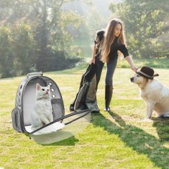 Оптовый космический капсульный походный рюкзак, одобренный авиакомпанией, дорожный рюкзак с пузырьками для кошек, сумка-переноска для домашних животных