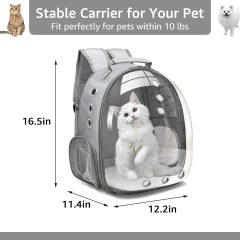 Оптовый космический капсульный походный рюкзак, одобренный авиакомпанией, дорожный рюкзак с пузырьками для кошек, сумка-переноска для домашних животных