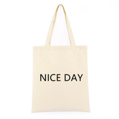 Cotton Shopping Tote Bag With Custom Logo Printed
