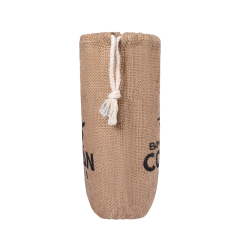 Bolsa de lino de yute con cordón de almacenamiento de regalo