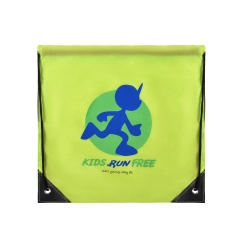 Saco esportivo personalizado com cordão mochila de poliéster para ginástica