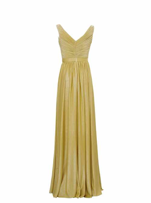 vestidos de dama de oro