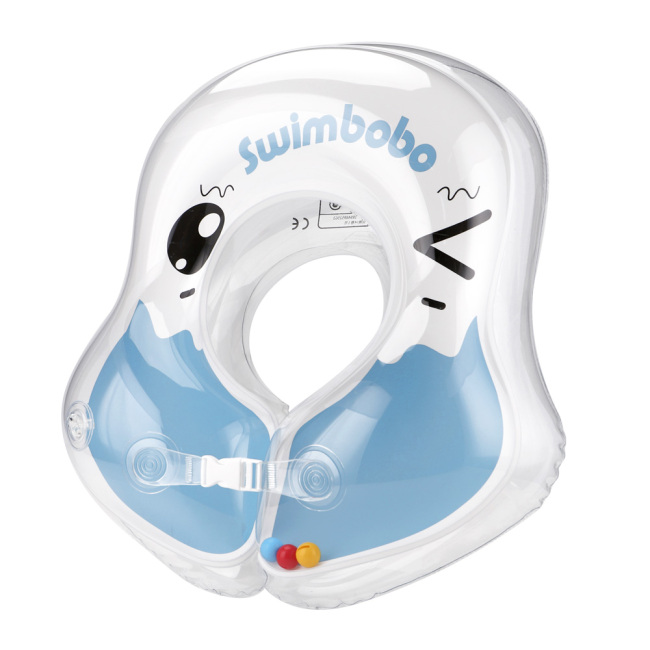 Baby Pool Float Inflatable Baby Swimming Ring Baby U-Shaped Anti-Rollover Underarm Float for Swimming Pool and Bathtub