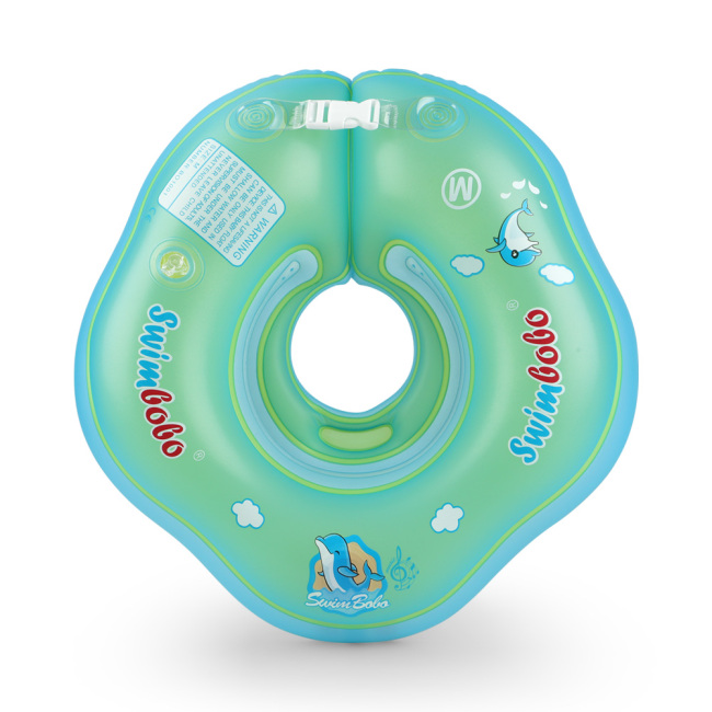Flotteur de cou de bain pour bébé gonflable. Aides à la sécurité réglables Anneau de cou de natation pour bébé de 0 à 12 mois pour les enfants