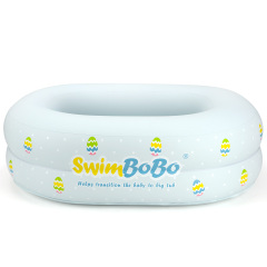 Bañera inflable para asiento de bañera de viaje para bebé con cuerno de sillín antideslizante Edad recomendada de 3 a 24 meses
