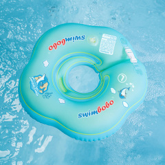Надувной поплавок для купания в детской ванне. Регулируемое кольцо шеи плавания младенца помощи безопасности на 0-12 месяца для детей