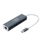 PCER USB C 3.1 Ethernet Lan Adapter 3 Port USB Type C Hub 10/100/1000Mbps Gigabit Ethernet USB 3.0 Hub Netzwerkkarte für MacBook