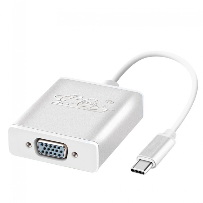 Адаптер PCER type c to vga VGA female Кабель-переходник USB C на VGA USB 3.1 на VGA для Macbook MateBook ThinkPad Alienware