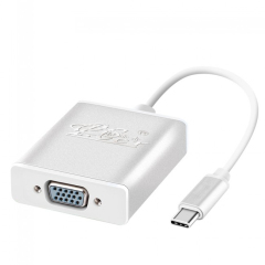 PCER tipo c a adaptador vga VGA hembra USB C a VGA cable convertidor USB 3.1 a VGA para Macbook MateBook ThinkPad Alienware