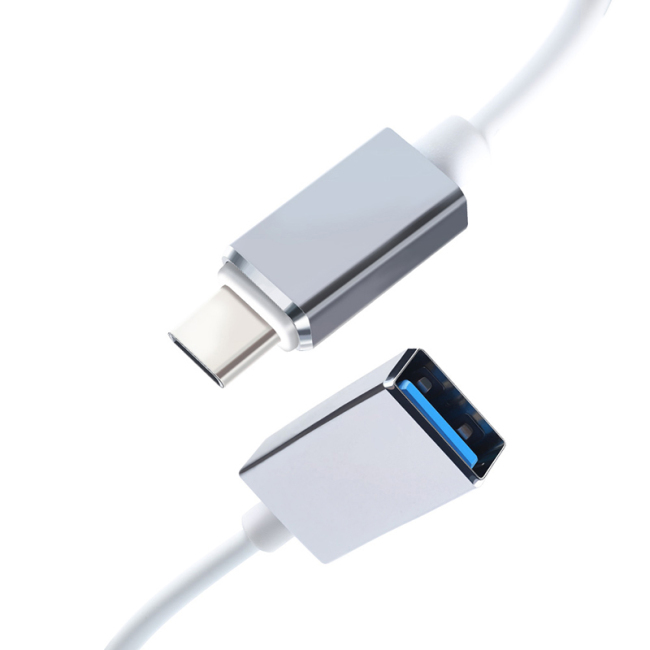 Адаптер PCER USB-C к USB-кабелю типа C OTG Кабель USB-C «папа» к USB 3.0 A «мама» Кабель-адаптер для MacBook Pro Samsung S9 USB-C OTG