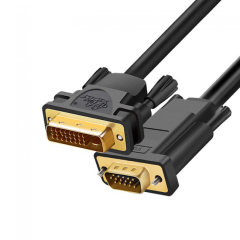 PCER DVI 24+5 auf VGA-Kabeladapter DVI-Stecker auf VGA-Stecker Konverter Digitales Videokabel DVI-VGA-Kabel PC-Monitor HDTV-Projektor