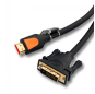 PCER HDMI-zu-DVI-Kabel DVI-zu-HDMI-Kabel Audio-Video-Kabel DVI-HDMI-Stecker-zu-Stecker-Kabel Für PC-Monitor HDTV-Projektor DVI24 + 1-Stecker