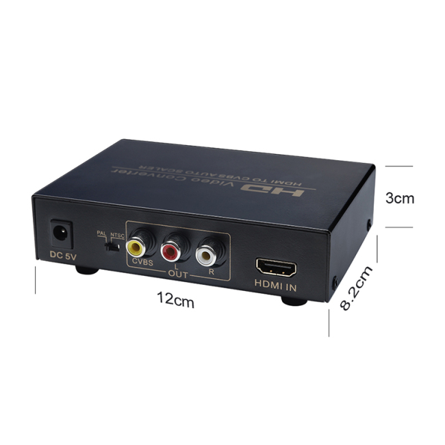 HDMI to AV Converter HDMI to CVBS AUTO 1080P 60Hz HDMI to AV Switcher