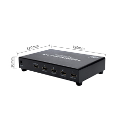 Conmutador divisor HDMI negro 4K * 2K HD de alta calidad 1 * 4