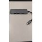 Черный многофункциональный адаптер USB-концентратора Type-C PCER для чтения SD-карт HDMI и TF и ​​конвертер USB 5 в 1