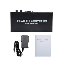 VGA zu HDMI Konverter 3D Full HD 1920 * 1080P 60Hz HD Videokonverter VGA zu HDMI Switcher