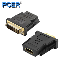 DVI-Stecker Konverter DVI zu HDMI 1920 * 1080P Auflösung Unterstützung für Computer-Bildschirm Projektor TV DVI-Adapter HDMI-Adapter