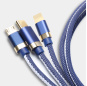 PCER 3 в 1 USB-кабель для iPhone Samsung Xiaomi Multi Fast Charge Micro USB кабель для мобильного телефона Телефон USB Type C провод