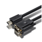 Кабель PCER HDMI VGA, штекер HDMI-VGA, штекерный кабель для монитора ПК, HDTV-проектор, шнур HDMI-VGA