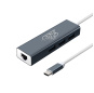PCER USB C 3.1 Ethernet Lan Adapter 3 Port USB Type C Hub 10/100/1000Mbps Gigabit Ethernet USB 3.0 Hub Netzwerkkarte für MacBook