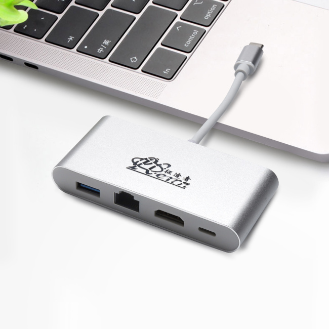 PCER USB C Hub Docking Station USB C to HDMI USB LAN Adapter USB C ADAPTER for MacBook Samsung Galaxy type c HUB dongle docking