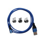 USB-кабель PCER 3A Шнур для быстрой зарядки USB-кабель типа C Магнитное зарядное устройство Зарядка данных Кабель Micro USB Кабель для мобильного телефона USB-шнур